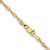 14K Yellow Gold 16 inch 2mm Singapore with Lobster Clasp Chain