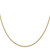 22" 14K Yellow Gold 1.4mm Forzantine Cable Chain Necklace