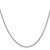 22" 14K White Gold 1.4mm Round Open Link Cable Chain Necklace