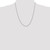 22" 14K White Gold 1.4mm Round Open Link Cable Chain Necklace