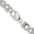 Sterling Silver 9.5mm Pave Flat Figaro Chain QFF250-24