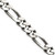 20" Sterling Silver Antiqued 9mm Figaro Chain Necklace