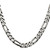 20" Sterling Silver Antiqued 9mm Figaro Chain Necklace