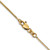 14K Yellow Gold 20 inch .8mm Octagonal Snake with Lobster Clasp Chain