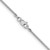 14K White Gold 20 inch .9mm Franco with Lobster Clasp Chain