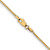 22" 10K Yellow Gold 1.1mm Box Chain Necklace