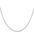 14K White Gold 22 inch .95mm Box with Lobster Clasp Chain