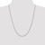 14K White Gold 24 inch 1.7mm Ropa with Lobster Clasp Chain
