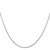 14K White Gold 20 inch .8mm Round Snake with Lobster Clasp Chain