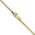 14K Yellow Gold 16 inch 1.05mm Box with Lobster Clasp Chain
