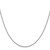 14K White Gold 14 inch 1.1mm Box with Lobster Clasp Chain