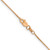 14K Rose Gold .7mm Box with Lobster Clasp Chain 7168-24