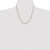 20" 14K Yellow Gold 2.25mm Semi-solid Diamond-cut Rope Chain Necklace