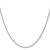 14K White Gold 24 inch 1.4mm Round Open Wide Link Cable with Lobster Clasp Chain
