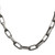 Sterling Silver Antiqued 8mm Elongated Open Link Chain QFC140-22