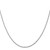 14K White Gold 16 inch 1.3mm Diamond-cut Machine Made Rope with Lobster Clasp Chain Chain