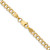 24" 10K Yellow Gold 3.35mm Semi-Solid Curb Link Chain Necklace