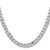 28" Sterling Silver Rhodium-plated 7mm Curb Chain Necklace
