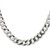 26" Sterling Silver 9.75mm Flat Curb Chain Necklace