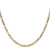 24" 10K Yellow Gold 3.5mm Semi-Solid Figaro Chain Necklace