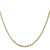 24" 10K Yellow Gold 1.8mm Extra-Light Diamond-cut Rope Chain Necklace