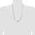 26" Sterling Silver 9.75mm Concave Beveled Curb Chain Necklace