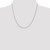 14K White Gold 1mm Diamond-cut Open Franco Chain 7174-20