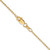 14K Yellow Gold 1.2mm Diamond-cut Beaded Pendant Chain