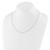 10k White Gold Adjustable 1mm Diamond-cut Wheat Chain