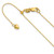 14K Yellow Gold Adjustable .55mm Baby Box Chain 1220-30