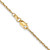 26" 14K Yellow Gold 1.3mm Heavy-Baby Rope Chain Necklace