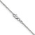 22" 14K White Gold 1.4mm Round Open Wide Link Cable Chain Necklace
