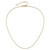 10k Yellow Gold 1.05mm Diamond-cut Cable 2in+2in Adjustable Chain