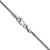 14K White Gold 16 inch 1.25mm Spiga with Lobster Clasp Chain
