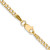 14K Yellow Gold 24 inch 2.5mm Hollow Curb with Lobster Clasp Chain