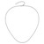 14k White Gold 1.5mm Diamond-cut Loose Rope 1in+1in Adjustable Chain