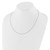 14k White Gold 1.5mm Diamond-cut Loose Rope 1in+1in Adjustable Chain