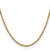 16" 14K Yellow Gold 2.5mm Semi-solid Diamond-cut Rope Chain Necklace