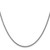 14K White Gold 16 inch 2mm Hollow 3-Wire Wheat with Lobster Clasp Chain