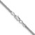 14K White Gold 16 inch 2mm Hollow 3-Wire Wheat with Lobster Clasp Chain