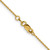 14K Yellow Gold 1.15mm Diamond-cut Oval Link Chain 7202-20