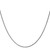 14K White Gold 16 inch 1.25mm Diamond-cut Spiga with Lobster Clasp Chain