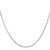 14K White Gold 24 inch .6mm Round Snake with Lobster Clasp Chain