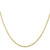 30" 10K Yellow Gold 1.5mm Extra-Light Diamond-cut Rope Chain Necklace