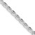 Sterling Silver Rhodium-plated 4.25mm Diamond-cut Rope Chain QDC090R-28
