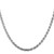 Sterling Silver Rhodium-plated 4.25mm Diamond-cut Rope Chain QDC090R-28