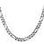 28" Sterling Silver Antiqued 7.5mm Figaro Chain Necklace