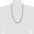 28" Sterling Silver Antiqued 7.5mm Figaro Chain Necklace