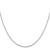 24" 10K White Gold 1mm Box Chain Necklace