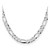 Sterling Silver Rhodium-plated 8.5mm Lightweight Flat Figaro Chain QMB220R-24
